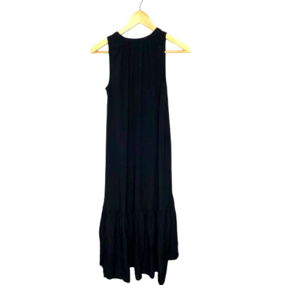 Prologue Black Ruffle Sleeveless Hi Lo Maxi Dress XS ~ - Picture 2 of 4